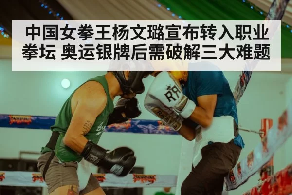 中国女拳王杨文璐宣布转入职业拳坛 奥运银牌后需破解三大难题